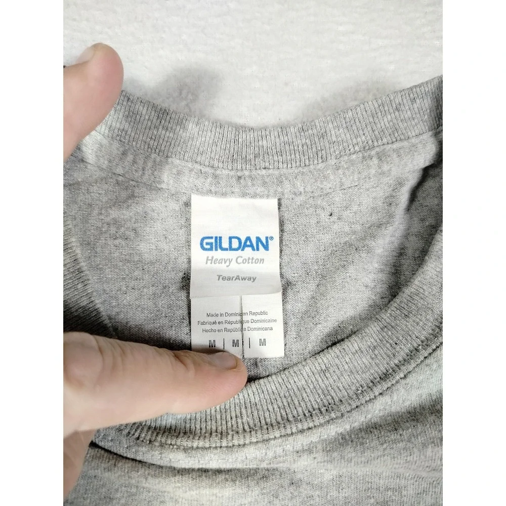Gildan Corvette Shirt Mens Medium Gray Graphic Tee Chevy Sports Car Automotive
